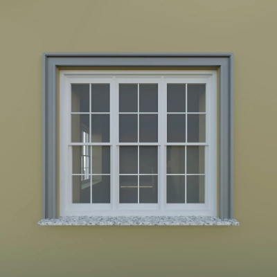 Flachleiste Fassade Haus - L-7 120x40 mm
